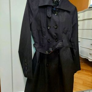 Guess black trenchcoat